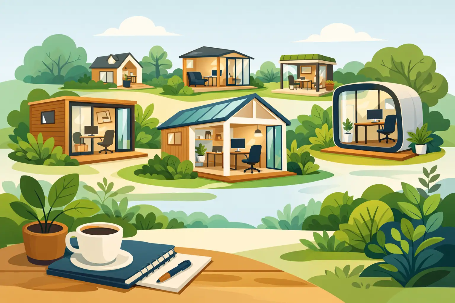 9 Best Garden Office Layouts for Homeworking