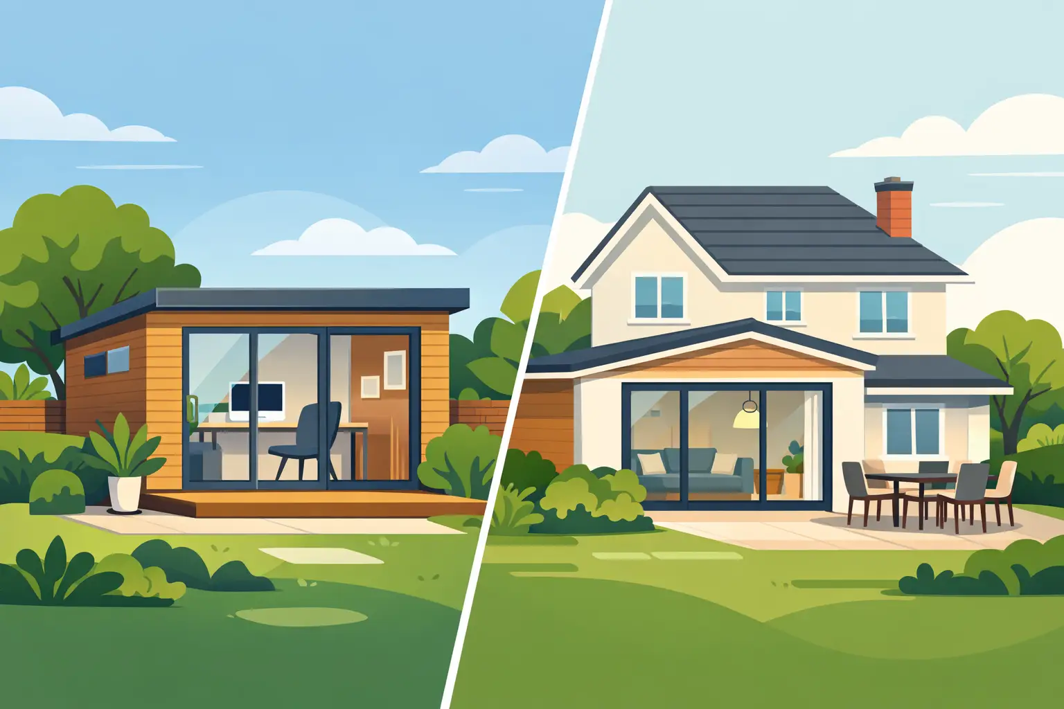 Garden Office vs Home Extension