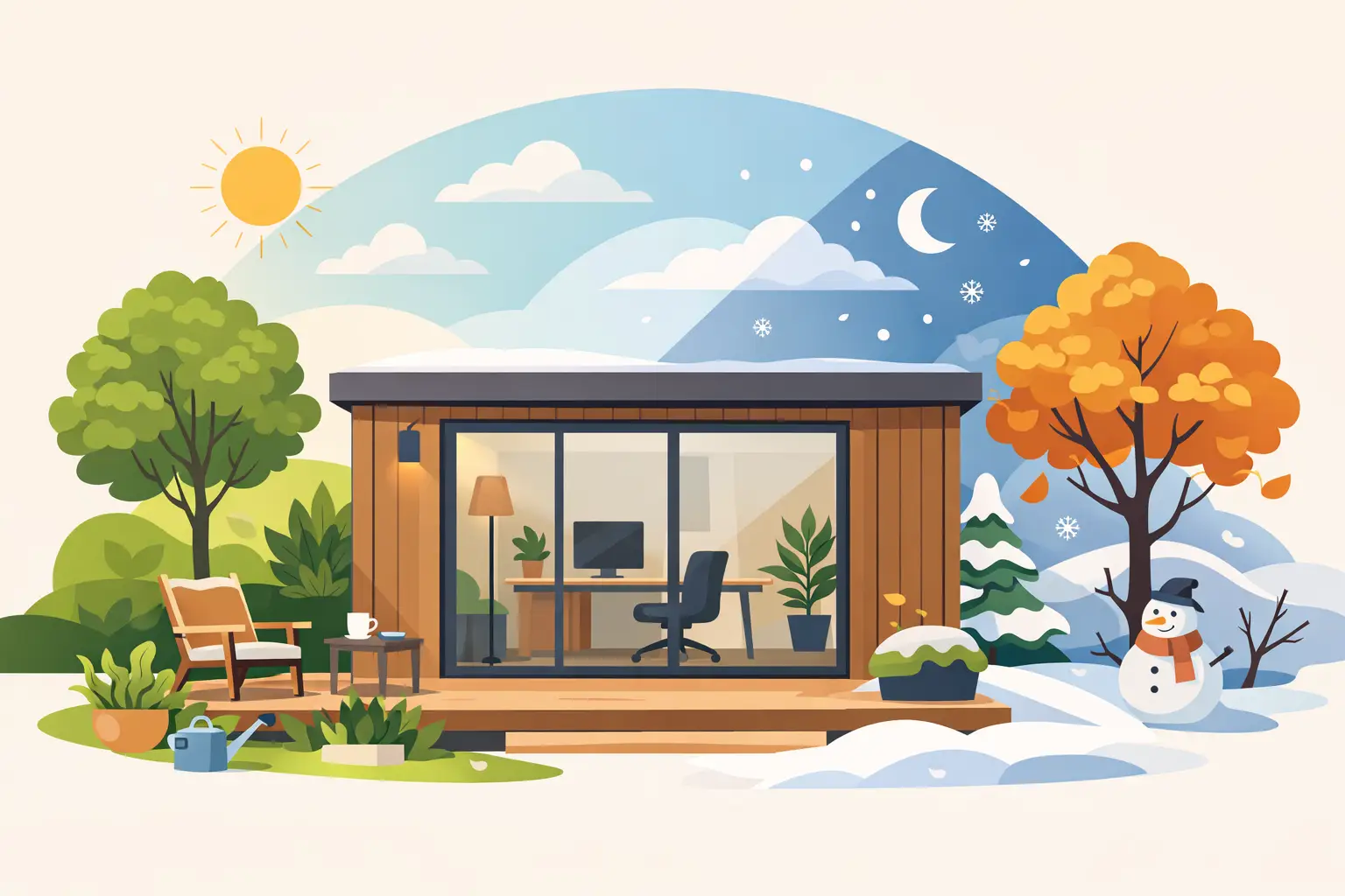 Garden Offices That Work All Year Round