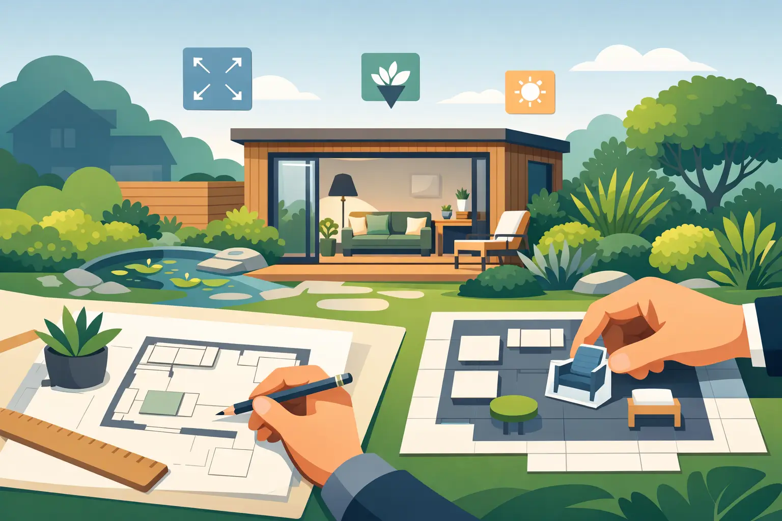 Designing a Garden Room Layout That Works