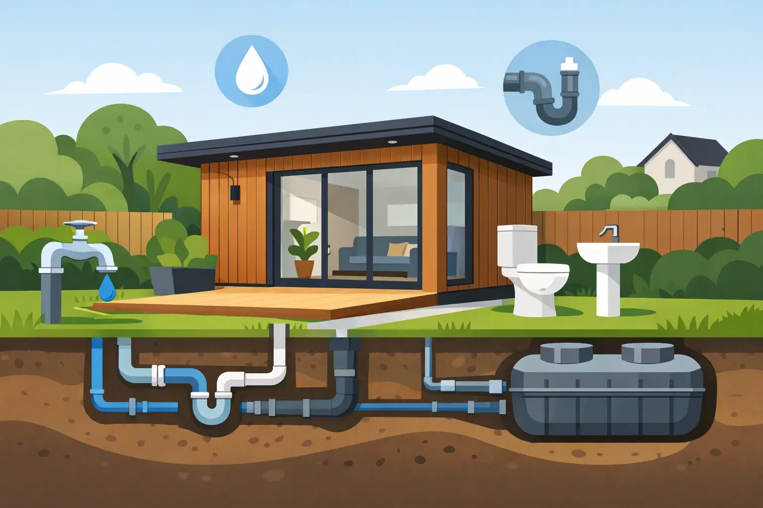 Can a Garden Annexe Have Plumbing? UK Guide